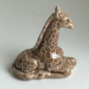 Wade Whimsies Giraffe Figurine Trinket England Safari Animal Decor Miniature